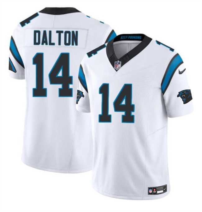 Men & Women & Youth Carolina Panthers #14 Andy Dalton White 2024 F.U.S.E. Vapor Limited Stitched Jersey->carolina panthers->NFL Jersey